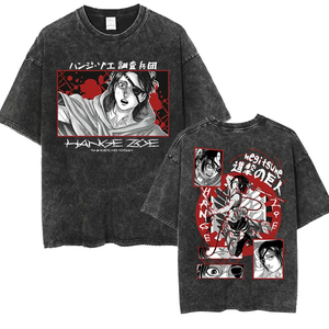Fashion Custom Printed Oversized <b>T</b> Shirt Japanese Fish Graphic <b>Back</b> Print Cotton Streetwear Unisex Loose Fit Bulk Manufacturer - Product Image 3