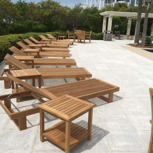 Sillón de jardín muy vendido, ideal para exteriores, con una bonita mesa de madera de teca y resistente a la intemperie. - Product Image 3