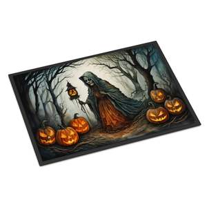 Weeping Woman Spooky Halloween Doormat Non-Slip Washable Low Pile 24H X 36W for <b>Indoor</b> & Outdoor for Entryway Front <b>Door</b> <b>Mat</b> - Product Image 1