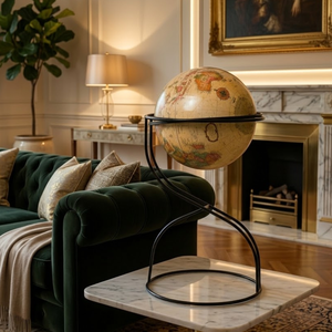 Premium Iron Desk Globe with Plastic Globe | Decorative World <b>Map</b> Globe for Office Table, Study Desk, Education & Home Decor - Product Image 4