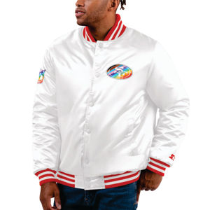 เสื้อแจ็คเก็ตวาร์ซิตี้แบบกลับด้านได้ รุ่น SF 49EARS  ผ้าขนสัตว์เคลือบกันหนาว  ตกแต่งด้วยงานปักและลายพิมพ์แบบซับลิเมชั่น - Product Image 1