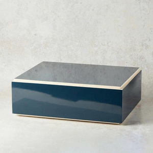 Glossy Lacquer Storage Box with Lid Elegant Organizer for Jewelry and Accessories Chic <b>Vanity</b> Bedroom and Office Home Decor Gift - Product Image 4