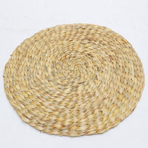 Salvamanteles Redondo de Jacinto de Agua con Diseño Rústico Ecológico, Resistente al Calor, Tejido para Mesa de Comedor - Product Image 3