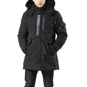 <b>Men</b>’s Warm Parka Ski <b>Jacket</b> Water-Resistant <b>Long</b> Puffer Winter Coat with Removable Faux Fur Hood Insulated Cold Weather - Product Image 2