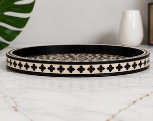 Bone Inlay Serving <b>Tray</b> <b>for</b> Dining and Entertaining Handcrafted Bone Inlay <b>Decorative</b> <b>Tray</b> <b>Decorative</b> storage <b>tray</b> <b>coffee</b> <b>table</b> - Product Image 6