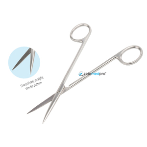 Tijeras de enterotomía post-mortem de 21 cm, rectas/sonda, hechas de acero inoxidable de alta calidad, instrumento quirúrgico de disección - Product Image 3