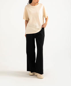 Camiseta de Manga Corta para Hombre y Mujer, 100% Algodón, Color Puro, 180g, con Impresión de Logotipo Personalizado, Venta al Por Mayor - Product Image 1