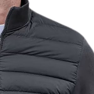 Men's Quilted Technical Hybrid Funnel Neck Jacket Lightweight Padded Winter <b>Coat</b> Warm Windproof Outdoor Casual Apparel Jacket - Product Image 5