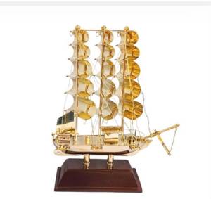 Handmade Metal Sailing Ship <b>Decorative</b> Showpiece Antique Brass <b>Table</b> <b>Decor</b> for Office and Home At Best Price - Product Image 4
