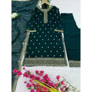 Conjunto de Top y Pantalón de Fiesta para Mujer de Diseñador y Hermoso Dupatta - Product Image 1