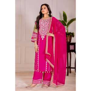 Designer Women's Party Wear Salwar Suit <b>Set</b> with Real <b>Mirror</b> Work - Product Image 2