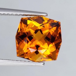 Citrino natural de Madeira, corte cojín personalizado, piedra preciosa suelta, cuarzo naranja dorado para la fabricación de joyas. - Product Image 3