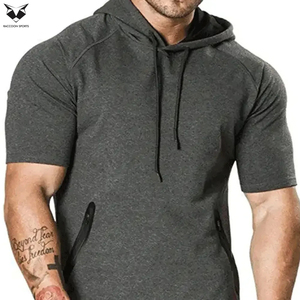 Sudadera Térmica Ajustada de Manga Corta para Gimnasio y Culturismo, Venta al por Mayor, Personalizada, Económica, Sudadera Deportiva de Manga Corta - Product Image 6