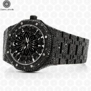 Montre de luxe Charm_Jewells en acier inoxydable, boîtier de 40 mm, cadran analogique en verre, mouvement mécanique pour homme, résistance à l'eau 10 bars, automatique - Product Image 1