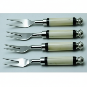 Juego de tenedores modernos de acero inoxidable con mango de resina, en tendencia para bodas, eventos, restaurantes, hoteles, juego de accesorios de vajilla de lujo. - Product Image 6