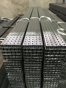 כבד חובה חם לטבול מגולוון פלדה ערוץ c מחורץ unstrut uncanning עם ריתוך כיפוף ניקוב - Product Image 2