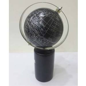 Globo terráqueo con soporte de Metal para mesa, globo de escritorio giratorio, mapa del mundo negro para decoración de oficina - Product Image 1