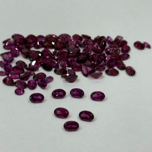 Gem Quality Natural Rhodolite <b>Garnet</b> Oval Cut 6x4mm Calibrated Loose Pink <b>Garnet</b> Gemstones Untreated Madagascar Wholesale - Product Image 3