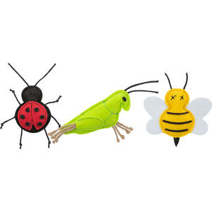 Insects Catnip Felt 11 cm <b>Pet</b> <b>Interactive</b> <b>Movement</b> <b>Toy</b> - Product Image 1