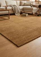 Alfombra de Lana Escandinava Hecha a Mano, Gruesa, Antideslizante, para Uso Comercial/Doméstico, Diseño Geométrico, Rectangular, Pelo Medio