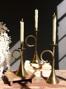 <b>Black</b> Iron Candle Holder Set Various Heights Taper Votive <b>Candlestick</b> Stand Durable Home Decor - Product Image 6