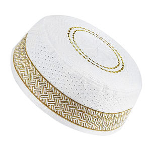 Gorro de Oración Musulmán Étnico Transpirable con Logotipo Personalizado Bordado de Alta Calidad, Precio de Fábrica, Venta Caliente, OEM/ODM, para Todas las Estaciones - Product Image 3
