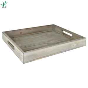 Bandeja de Madera para Servir, Vajilla Clásica Redonda, Ecológica, Apta para Lavavajillas, Platos Decorativos para Bodas y Hogar - Product Image 2