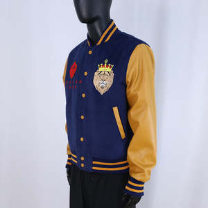 Veste universitaire pour homme personnalisable en laine avec broderie chenille, style streetwear, pour l'hiver, vente en gros - Product Image 3