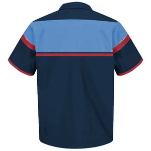 เสื้อเชิ้ตช่างอุตสาหกรรมแขนสั้นสำหรับฤดูร้อน ชุดทำงานก่อสร้าง เนื้อผ้านุ่มพิเศษ ลดการระคายเคือง ติดกระดุม - Product Image 6