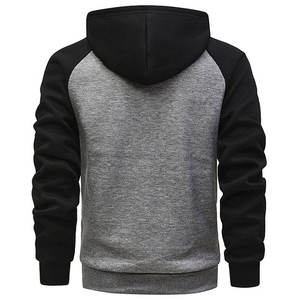 เสื้อฮู้ดดี้ผู้ชายไซส์ใหญ่ พิมพ์ลายกราฟิกตามสั่ง คุณภาพสูง ผ้าฝ้าย 100% ปักลาย ตกแต่งชายเสื้อแบบริบ ไหล่ตก โลโก้ด้านหน้า พิมพ์ลายดิจิทัล - Product Image 6