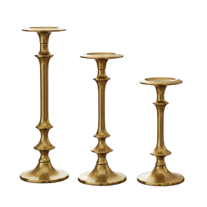 Antique <b>Gold</b> Metal <b>Candle</b> <b>Holders</b> With Traditionalr Vintage Style <b>Candle</b> Stand Decoration For Elegant Home Wedding Decoration - Product Image 1