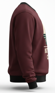 Custom <b>Mens</b> Anti-Wrinkle Crewneck Sweatshirt Premium Fleece Regular Full Sleeve 100% Polyester Knitted Nature Graphic <b>Pullover</b> - Product Image 4