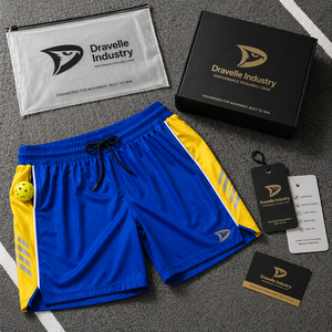 Wholesale Tournament Ready Pickleball <b>Shorts</b> <b>Men</b> <b>Elastic</b> <b>Waist</b> Quick Dry Stretch <b>Shorts</b> - Product Image 6