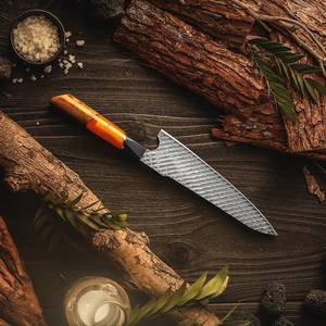 Cuchillos LEGACY BLADES Profesionales de Acero de Damasco, Mango de Resina, Forjados a Mano, Cuchillo de Cocina, Fabricante OEM ODM - Product Image 4