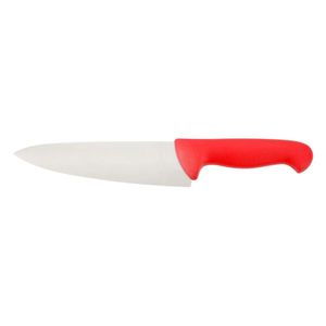 Cuchillos de Cocina Red Grip con Hoja Plateada en Punta y Mango Curvo Cómodo para Picar Verduras y Alimentos Cotidianos - Product Image 1