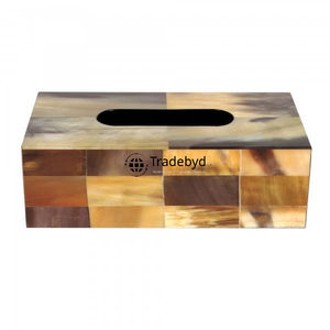 Elegante Portapañuelos Hecho a Mano con Incrustaciones de Hueso, Ecológico, Decoración de Hogar de Lujo Premium, Tradebyd - Product Image 1