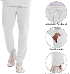 <b>Men</b>’s Arctic White Tech Fleece Tracksuit – Premium Two-Piece Minimalist Performance Set Featuring a Full-Zip Hooded <b>Jacket</b> - Product Image 5