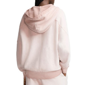 OEM Private Label Women's Vintage Style Full-Zip Fleece Hoodie Front Custom Colors Time Capsule Unisex Washed Casual Pullover - Product Image 2