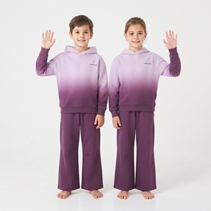 Conjunto Deportivo Sublimado para Niños, Sudadera con Capucha y Pantalones Anchos, Ropa Deportiva Informal para Niños y Niñas, Conjunto Personalizado al por Mayor - Product Image 4