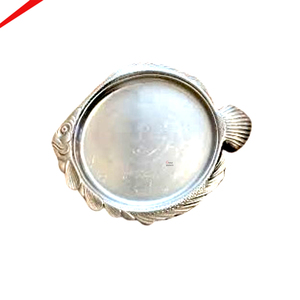 Plateau de service décoratif vintage pour aliments et en-cas, plateau en métal argenté de qualité supérieure, idéal pour les mariages et les fêtes. - Product Image 2
