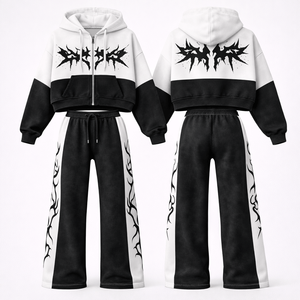 Factory wholesale mens tracksuit custom logo jogging <b>suit</b> sportswear sweat <b>suit</b> export bulk supplier - Product Image 3