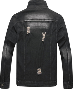 Winter Fashion High Quality Stretch Denim Jacket Men Supplier Spandex Fabric Custom logo Front OEM Bulk Order Price Streetwear - Product Image 2