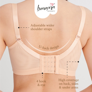 Plus Size Cotton Nursing <b>Bra</b> Big Cup Wireless Maternity Breastfeeding Pumping <b>Bra</b> 2 Way Feeding BR106 - Product Image 5