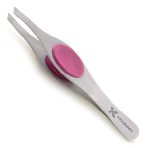 KOUNAIN Outil de beauté professionnel Pince à sourcils inclinée en acier inoxydable Multi-Plasma Cueillette des sourcils Silicone brillant pointu - Product Image 6