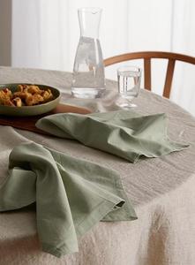 Serviettes de table couleur vert sauge, serviettes en coton unies faites à la main pour les faveurs de mariage, la décoration de table d'hôtel et de la maison - Product Image 3