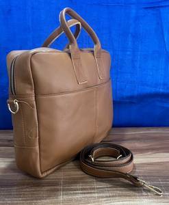 RABADA Leather <b>Messenger</b> <b>Bag</b> Large Durable Zipper Closure Business Use All Seasons <b>Men's</b> Style Large Capacity - Product Image 1