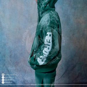 Vintage <b>Sun</b> Faded Winter Hoodie Rhinestone Embroidery Heavyweight 100% Cotton Oversized Streetwear Mens Custom Logo Pullover - Product Image 4