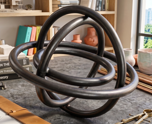 Escultura Abstracta de Aluminio, Arte Decorativo en Metal, Estatua Decorativa para Diseño de Interiores, Adorno de Metal para Mesa de Dormitorio - Product Image 1