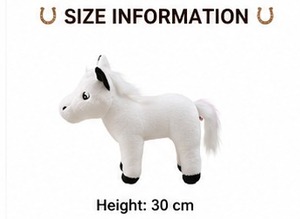 Peluche Cheval Kawaii, Jouet en Peluche Doux, Adorable Poupée en Velboa, Personnalisable OEM, Vente en Gros, Cadeau Décoratif - Product Image 5