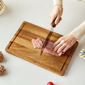 High-quality 3-<b>piece</b> Thick Wooden Chopping Board with Unique Design and <b>Wood</b> Grain Surface - Product Image 6
